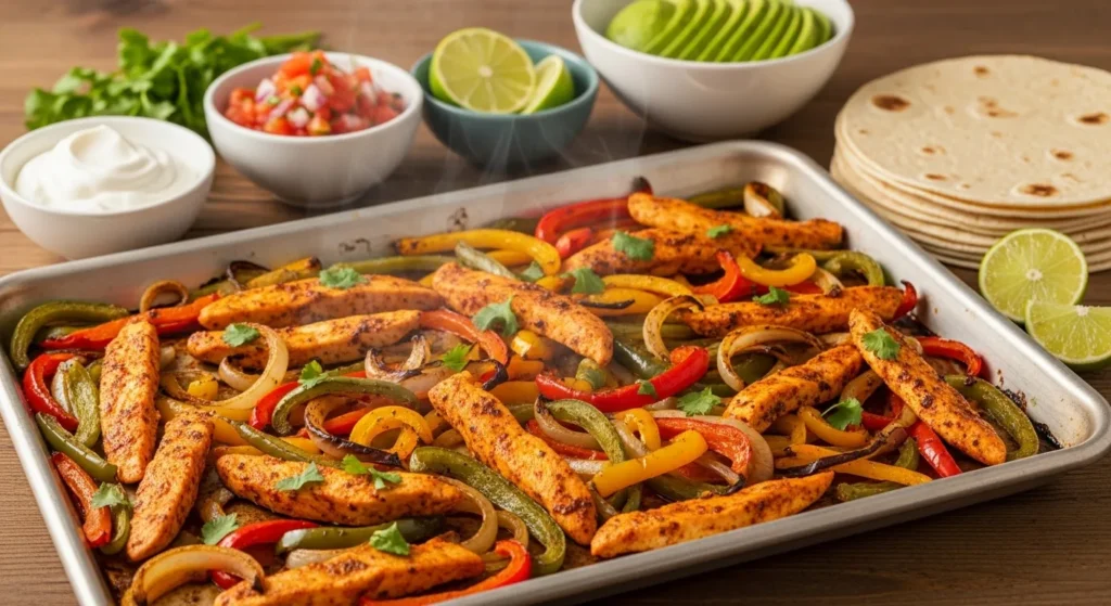 30 Minute Sheet Pan Chicken Fajitas Recipe