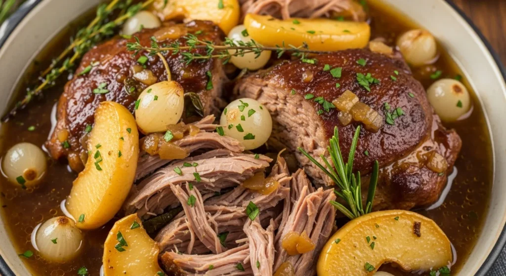 Apple Cider Braised Pork Shoulder Recipe