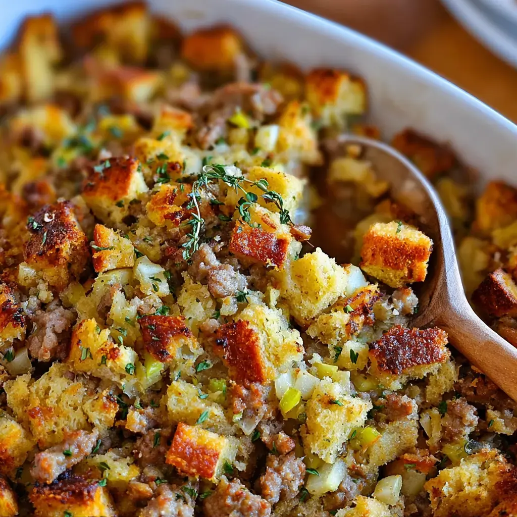 Apple Sausage Stuffing Recipe - Perfect Holiday Side Dish