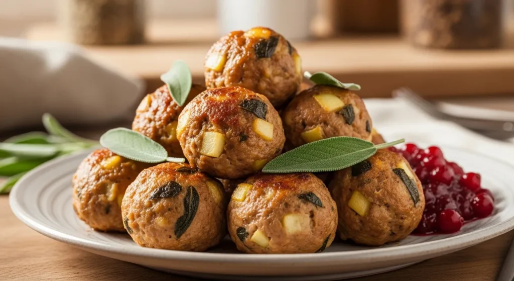 Apple and Sage Turkey Meatballs Recipe