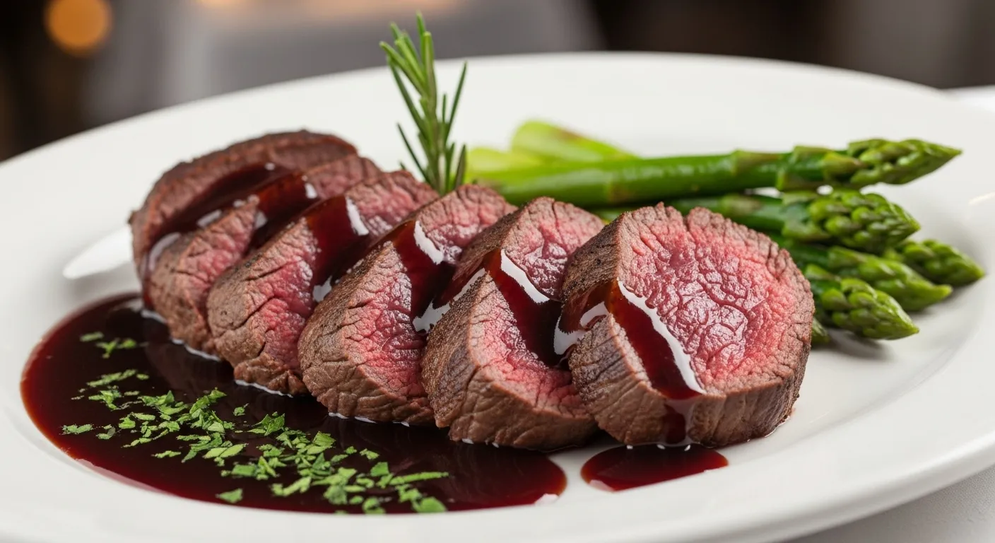Beef Tenderloin with Red Wine Sauce Recipe