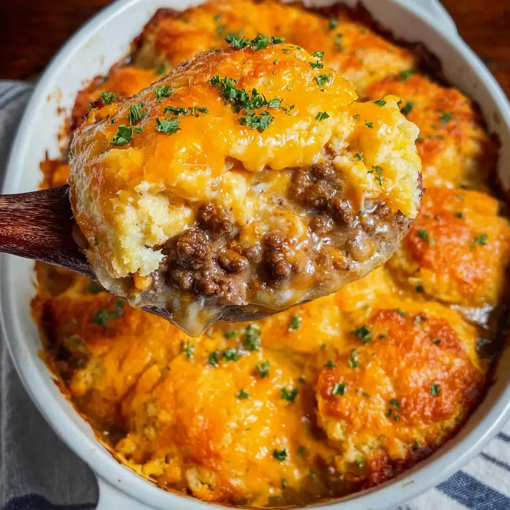 Cheddar Bay Ground Beef Cobbler Recipe