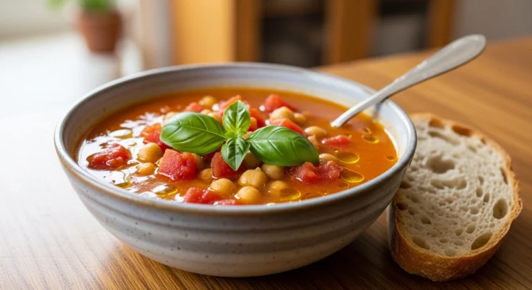 Chickpea Tomato Soup Recipe