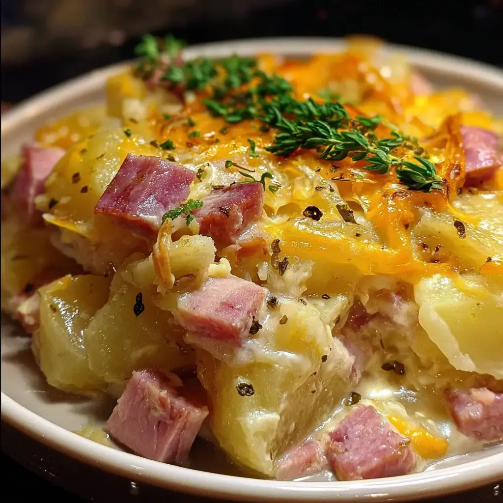 Crockpot Ham and Potato Casserole Recipe