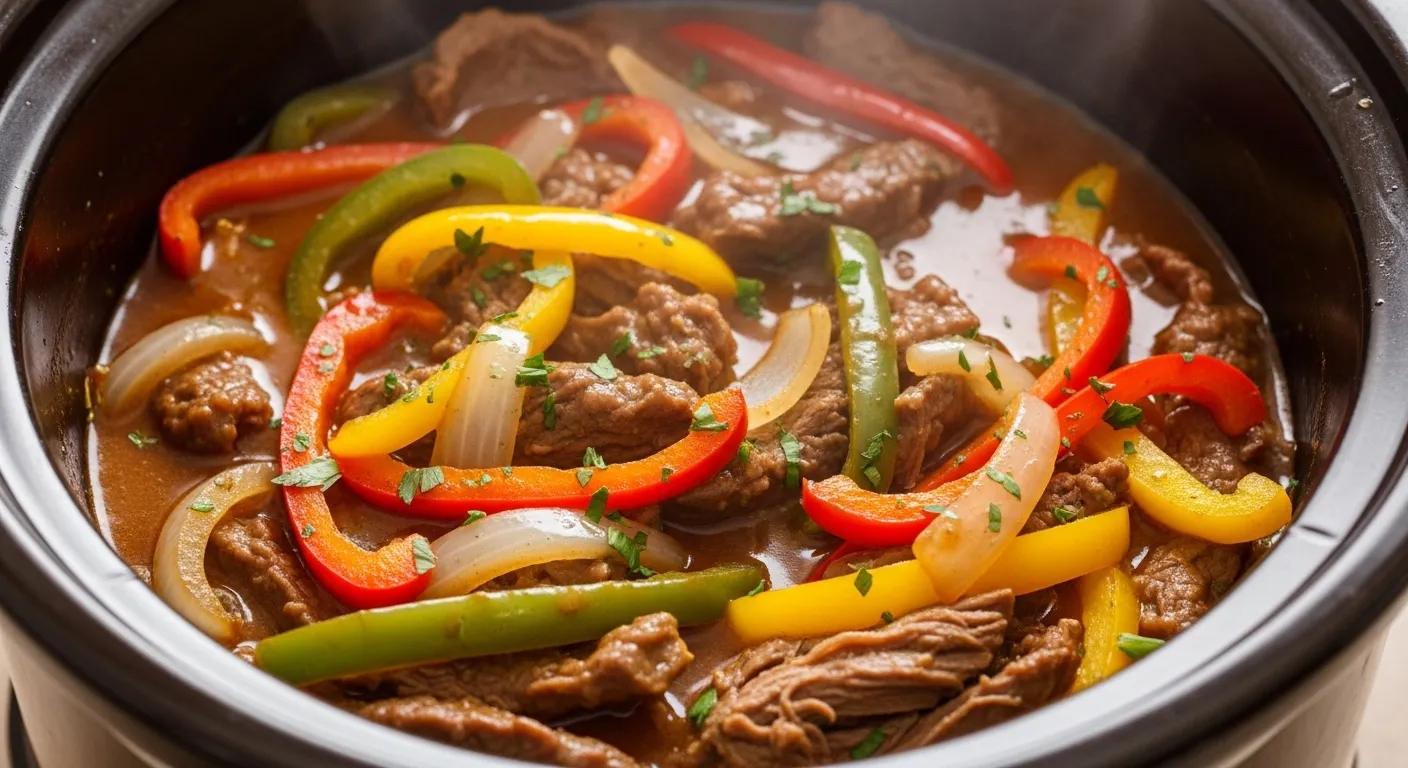 Crockpot Pepper Steak Recipe