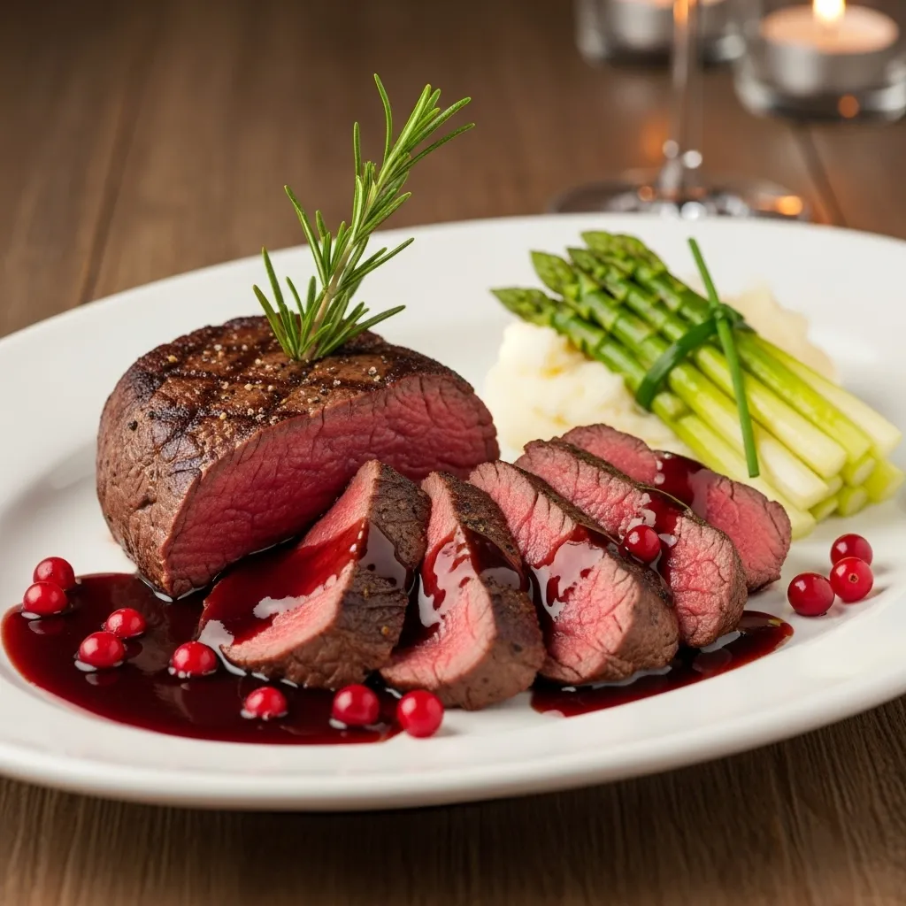 Beef Tenderloin with Red Wine Sauce Recipe