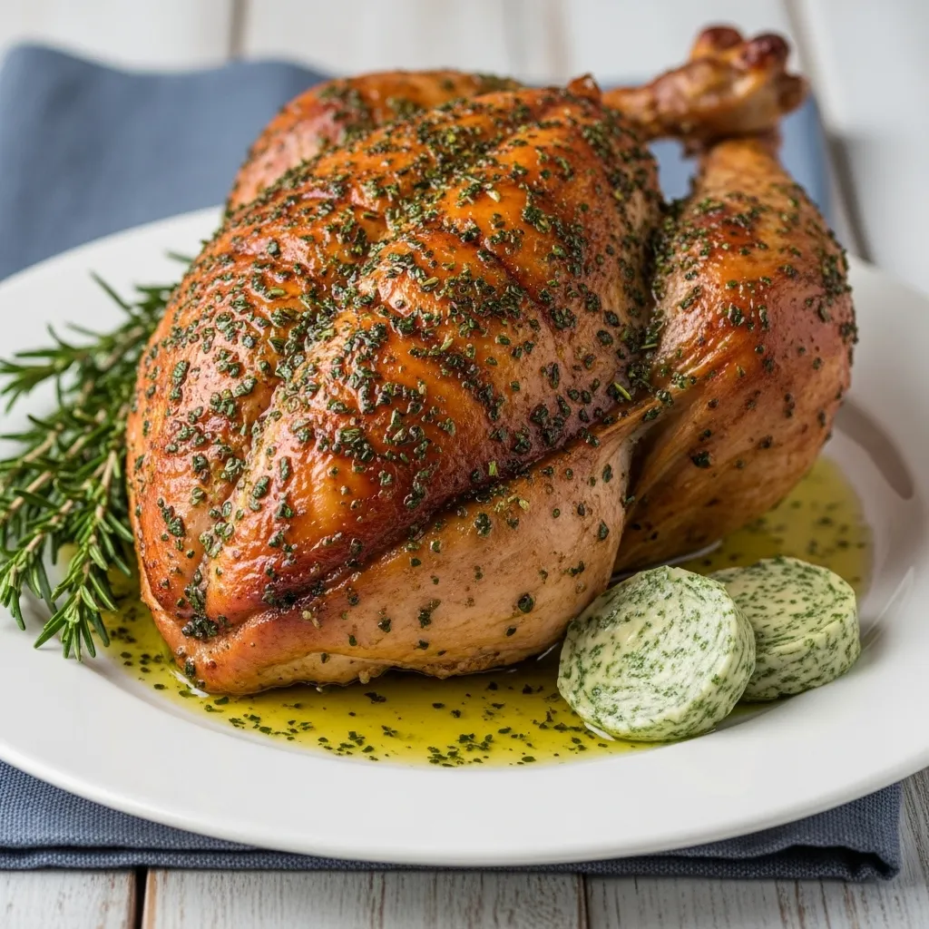 ​​​​​​​​​​​​​​Herb Butter Roasted Turkey Breast Recipe