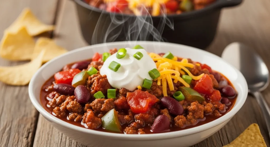 Ground Beef Stovetop Chili Recipe