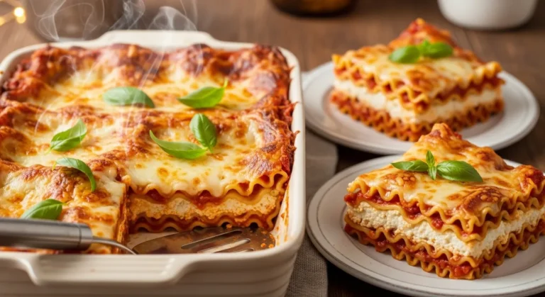 Homemade Lasagna Recipe with Ricotta Cheese