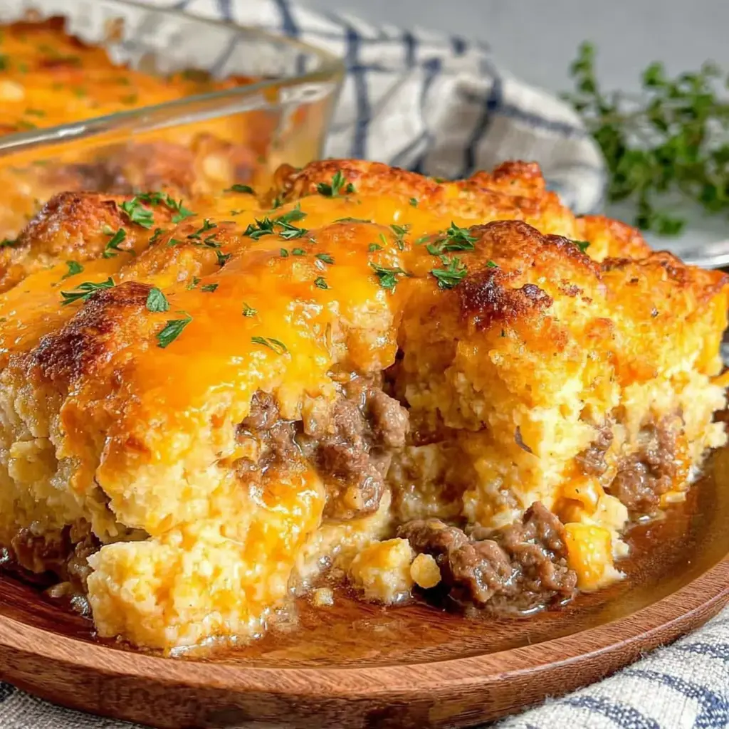 How to make Cheddar Bay Ground Beef Cobbler Recipe