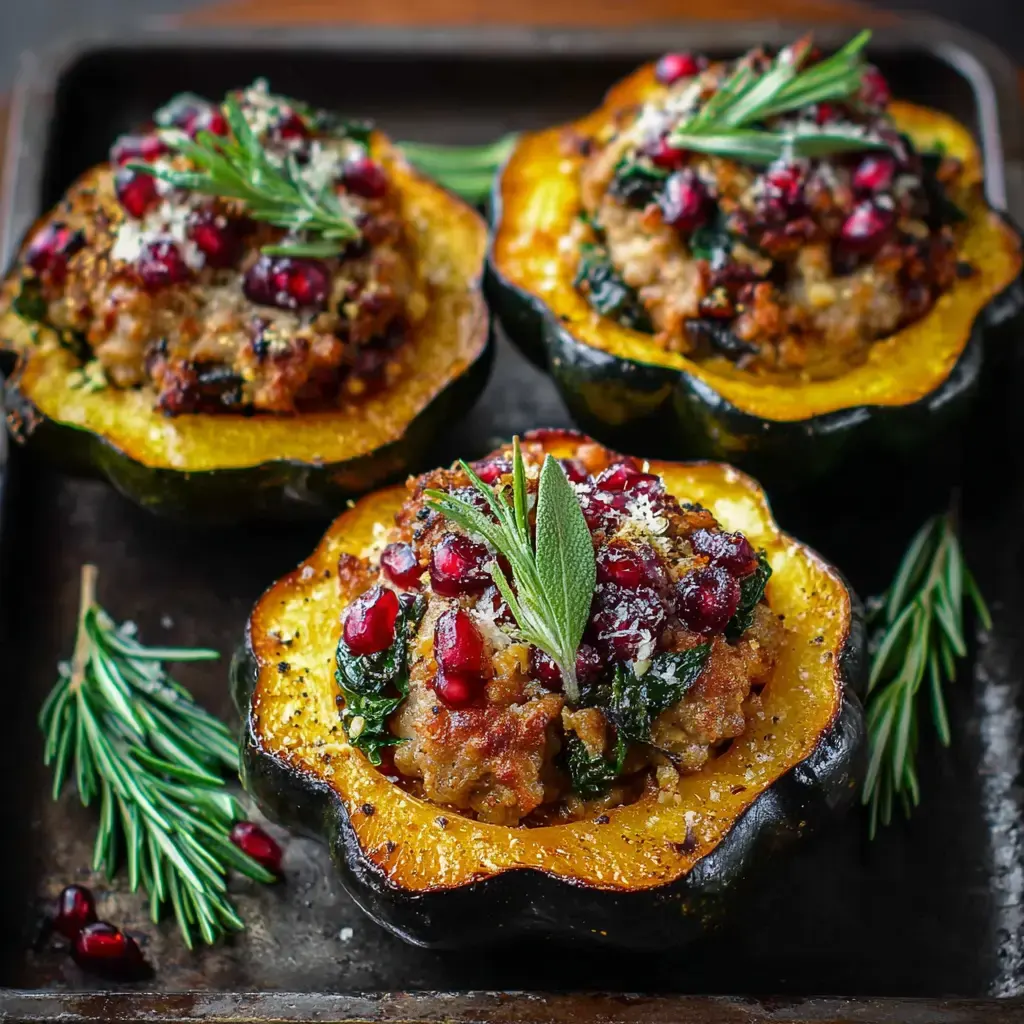 Sausage Stuffed Acorn Squash Recipe