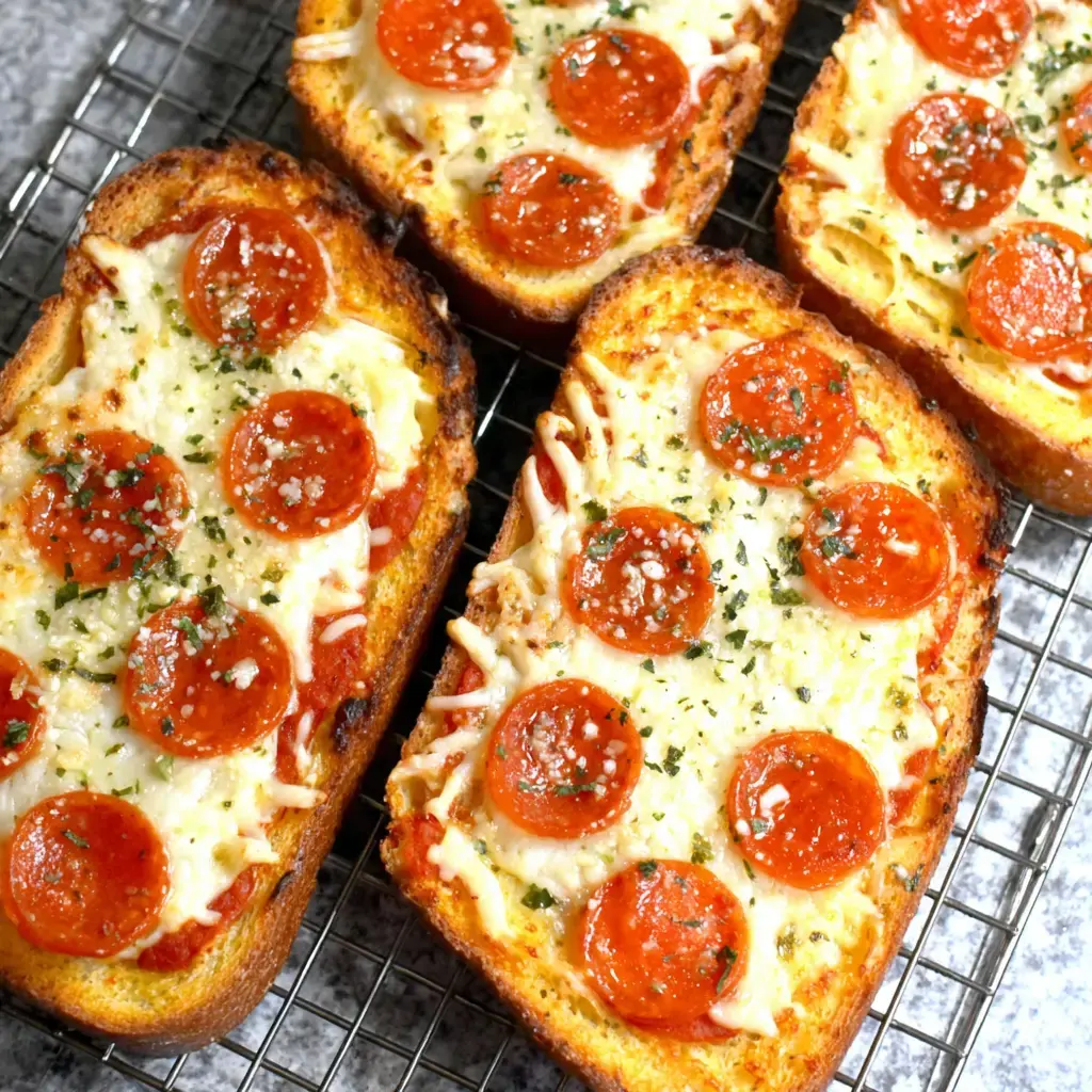 Texas Toast Garlic Bread Pizza Recipe