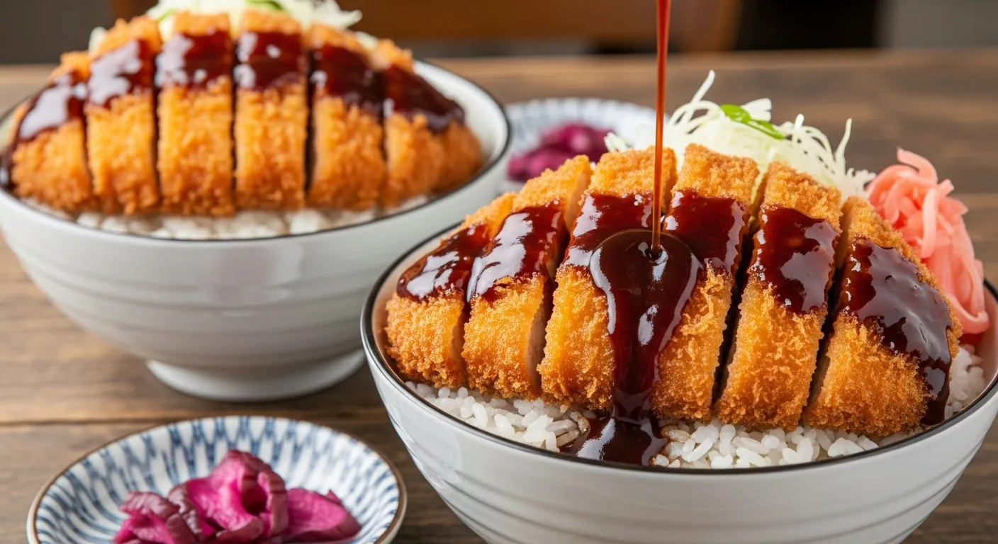 Japanese Katsu Bowls with Tonkatsu Sauce Recipe