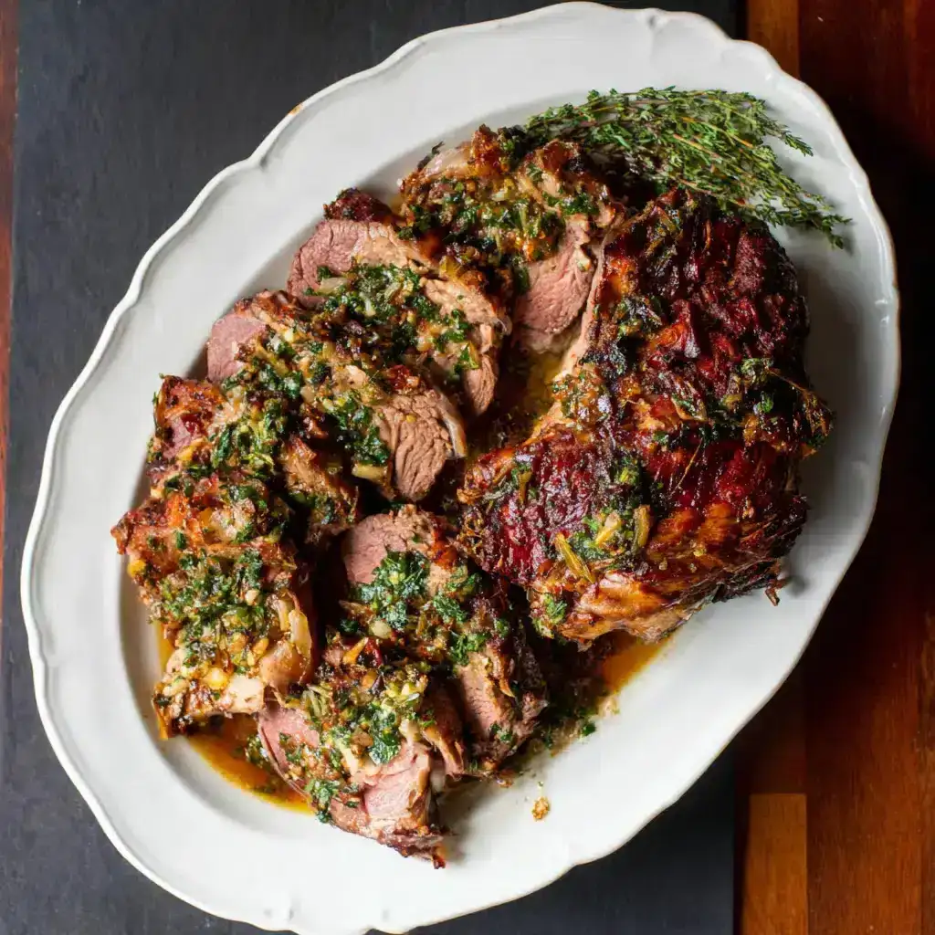 Slow Roasted Boneless Leg of Lamb Recipe