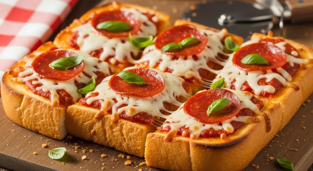 Texas Toast Garlic Bread Pizza Recipe