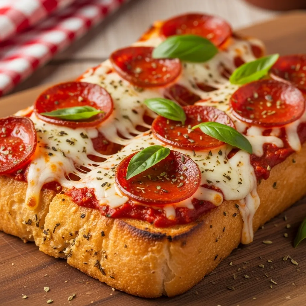 Texas Toast Garlic Bread Pizza Recipe