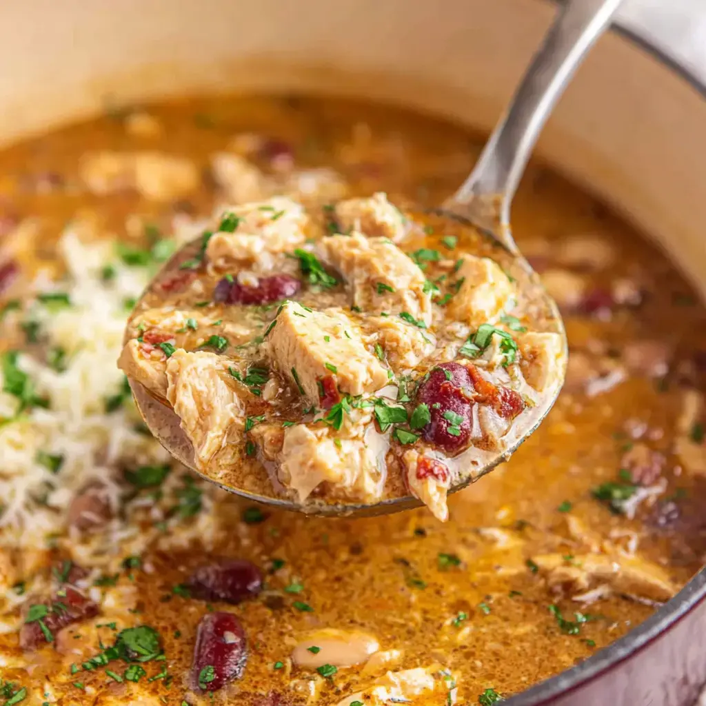 ​​​​​​Cajun White Chicken Chili Recipe