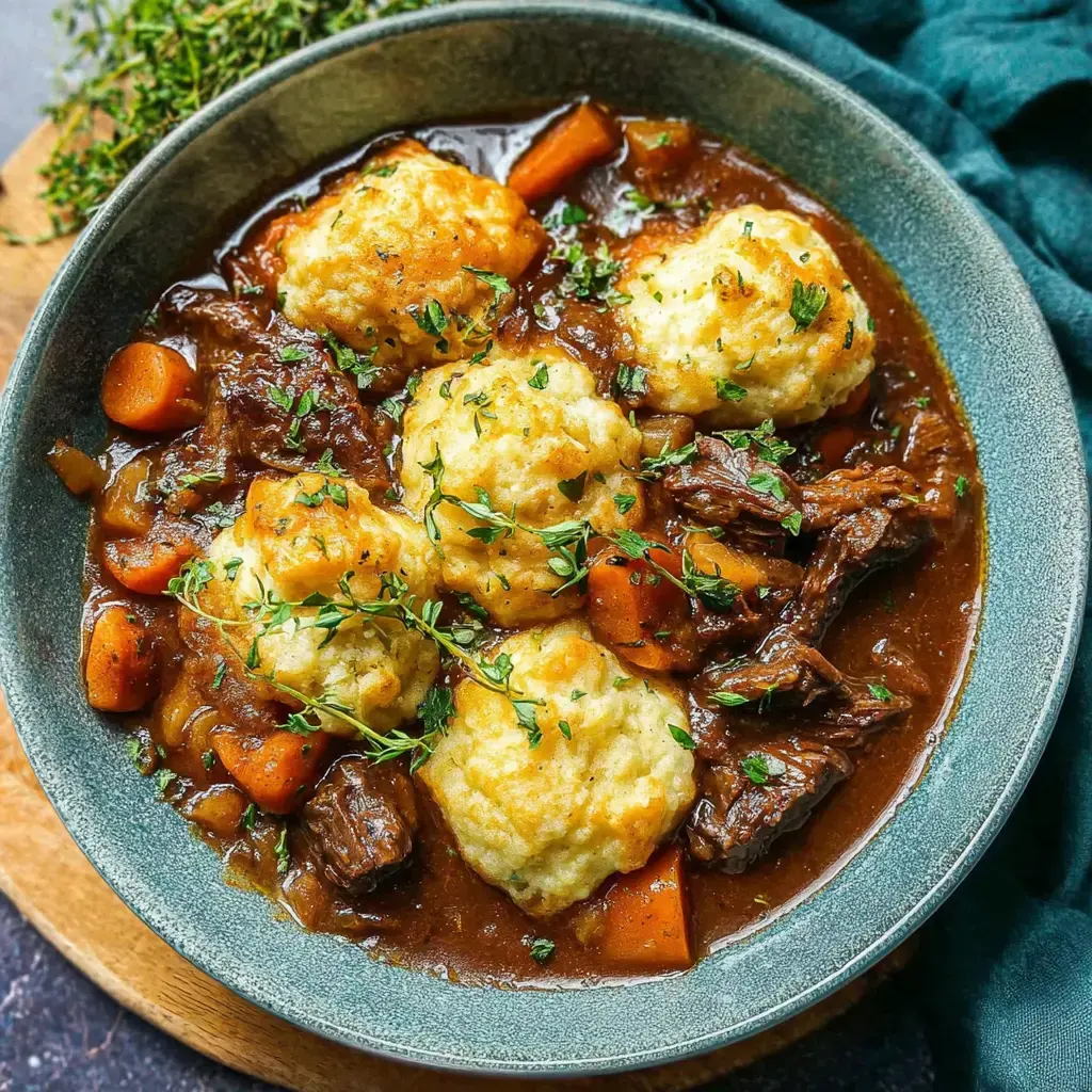 ​​​​​​​​​​​​​​Beef Stew and Dumplings Recipe