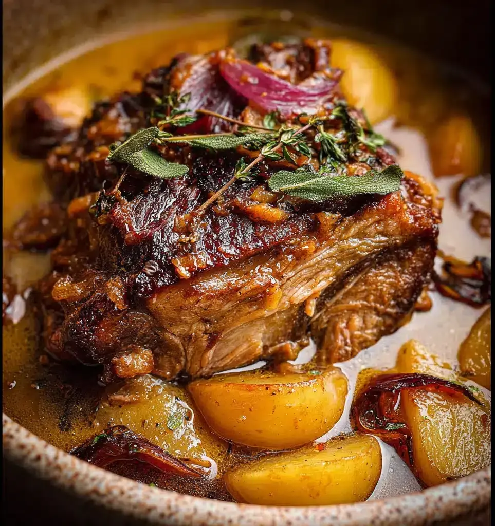 Apple Cider Braised Pork Shoulder Recipe