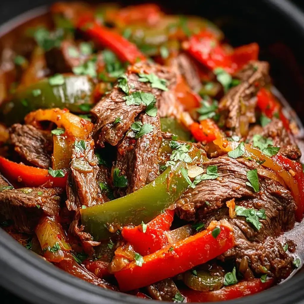 Crockpot Pepper Steak Recipe