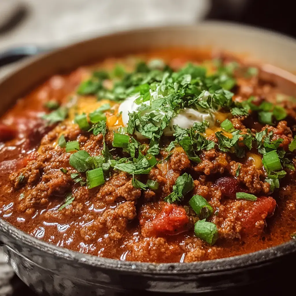 Ground Beef Stovetop Chili Recipe