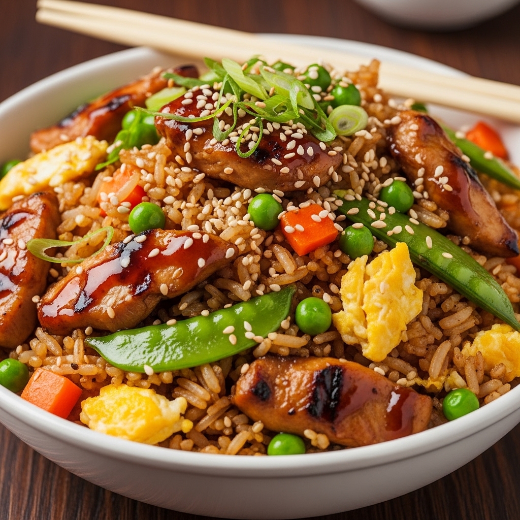 Teriyaki Chicken Fried Rice Recipe