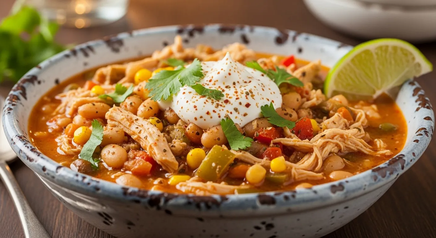 ​​​​​​Cajun White Chicken Chili Recipe