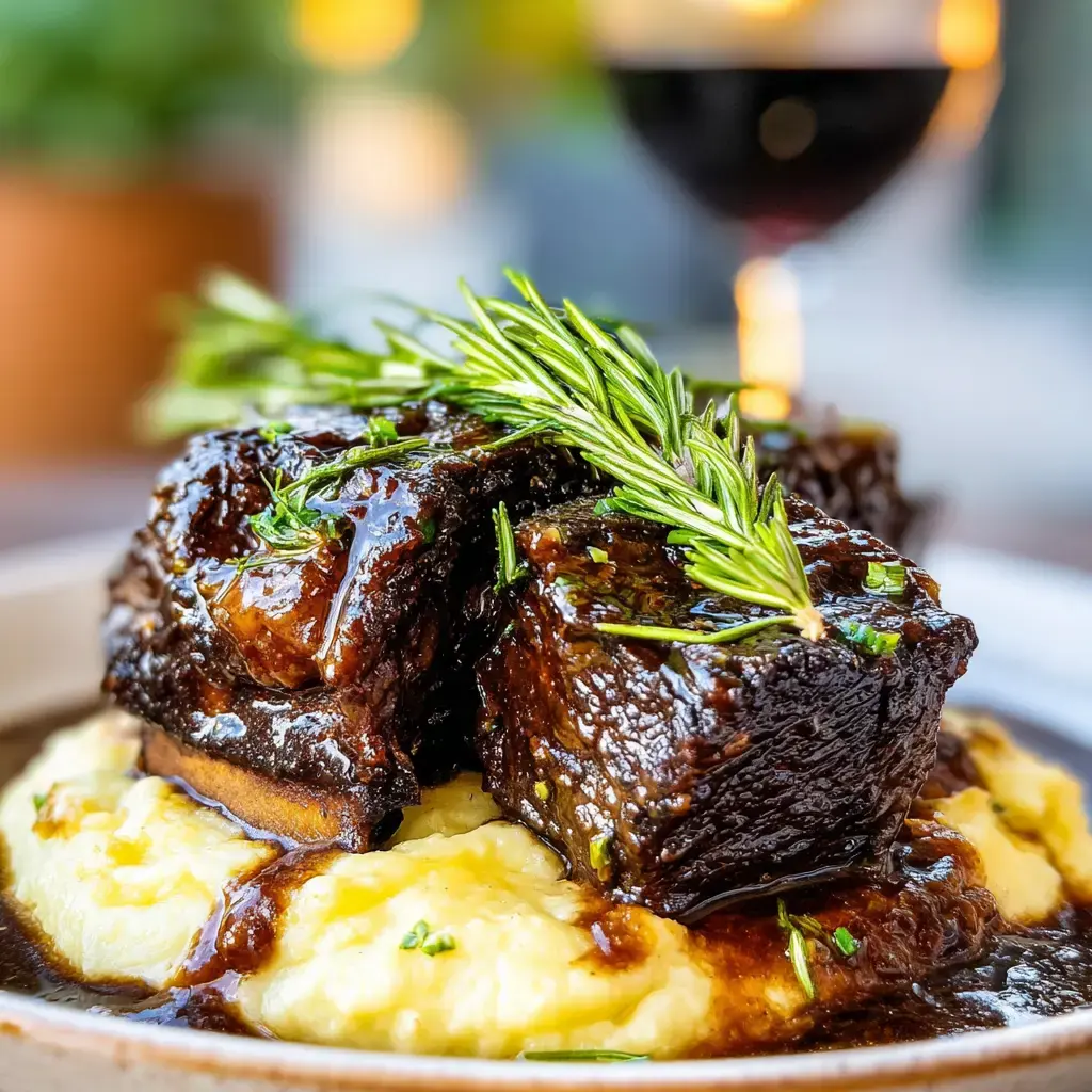 ​​​​​​​​​​​​​​Red Wine Braised Short Ribs Recipe in Dutch Oven