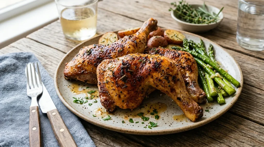 Baked Chicken Leg Quarters Recipe