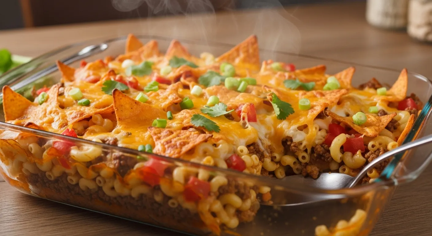 Cheesy Dorito Casserole With Ground Beef Recipe