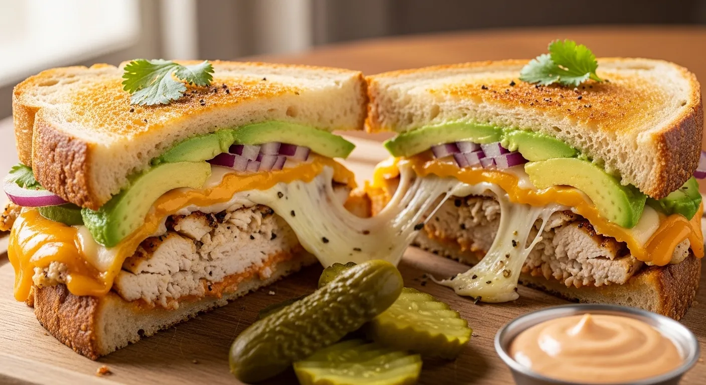 Chicken Avocado Melt Sandwich Recipe