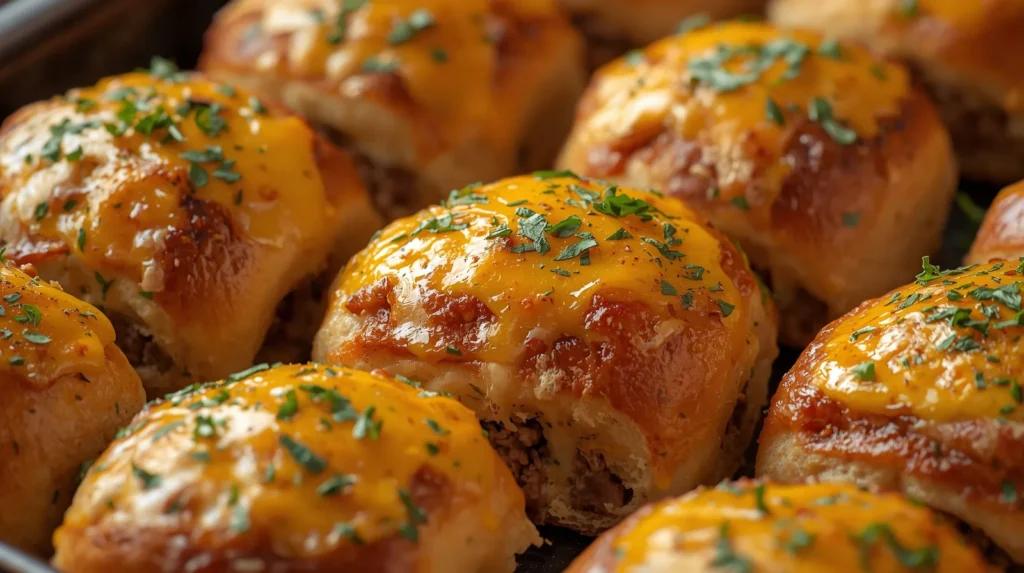 Garlic Parmesan Cheeseburger Bombs Recipe