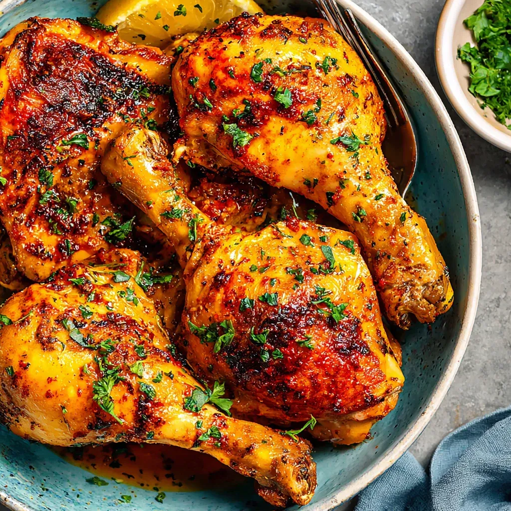 Baked Chicken Leg Quarters Recipe