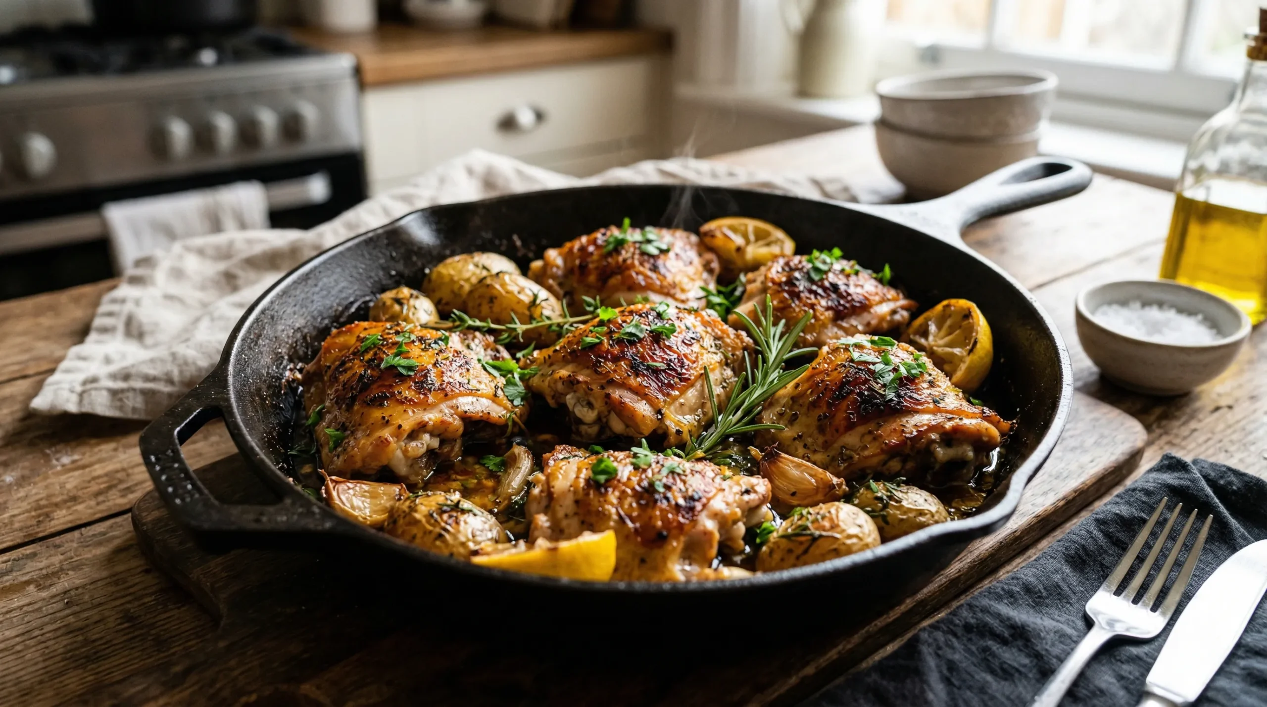 Oven Baked Chicken Thighs Recipe