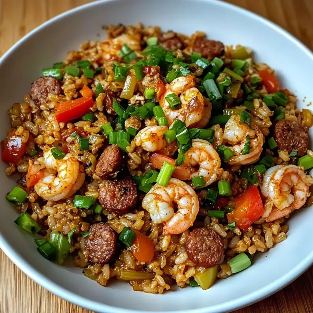 Shrimp Sausage Dirty Rice Recipe