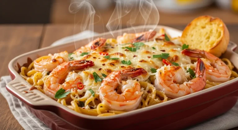 Shrimp Scampi Pasta Bake Recipe