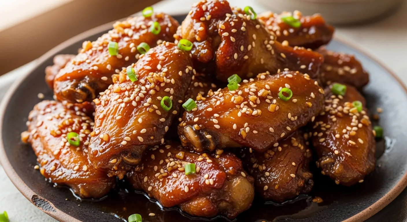 Sticky Honey Garlic Wings Recipe