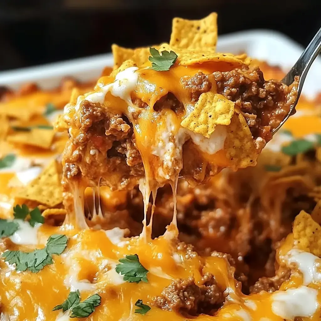 Cheesy Dorito Casserole With Ground Beef Recipe