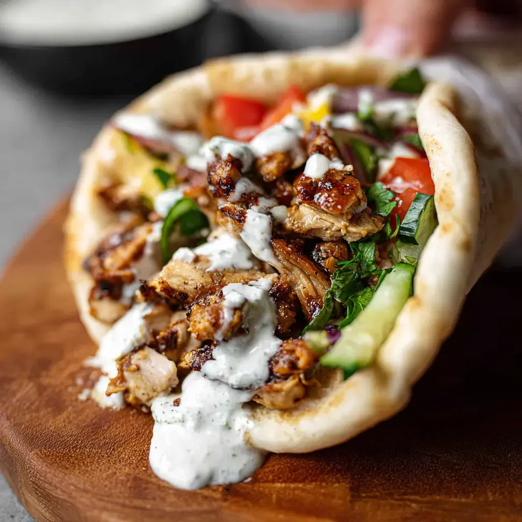 Chicken Shawarma with Garlic Sauce Recipe