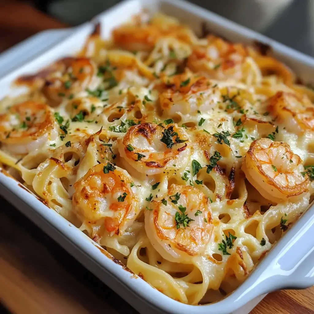 Shrimp Scampi Pasta Bake Recipe