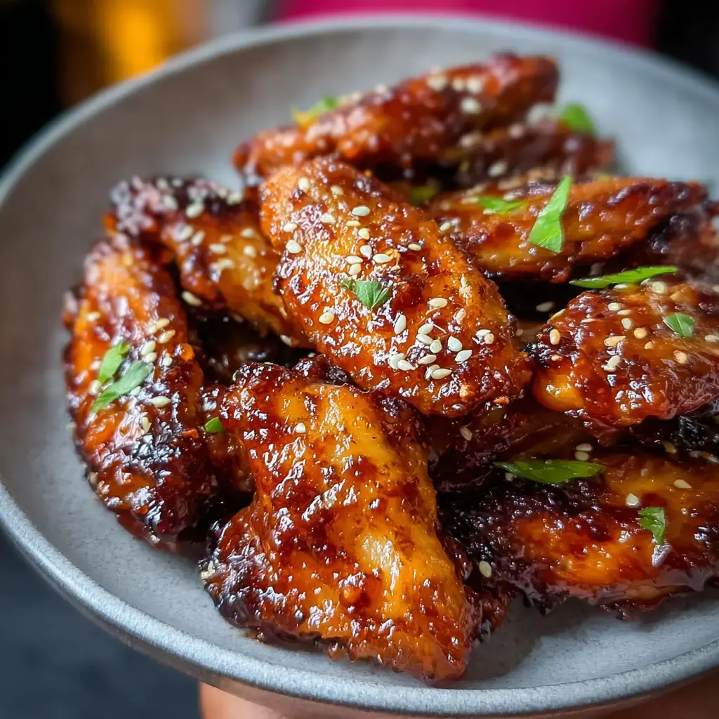 Sticky Honey Garlic Wings Recipe