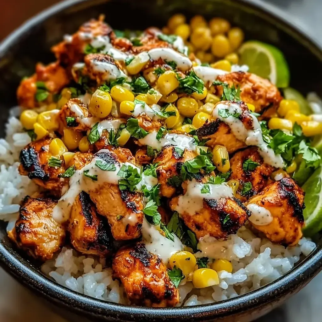 Street Corn Chicken Rice Bowl Recipe