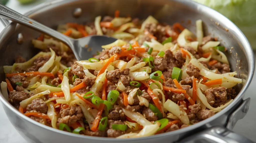 easy egg roll in a bowl recipe