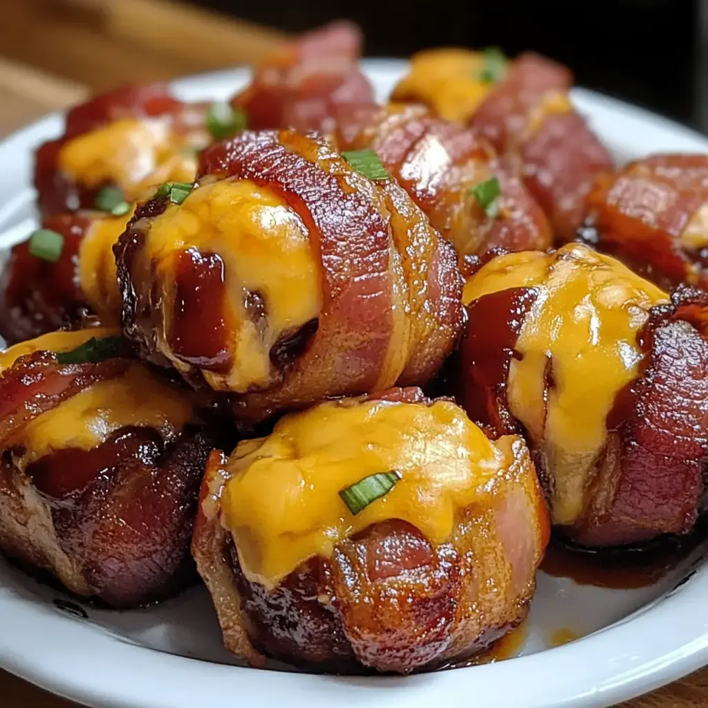 Cheddar Stuffed BBQ Bacon Bombs Recipe