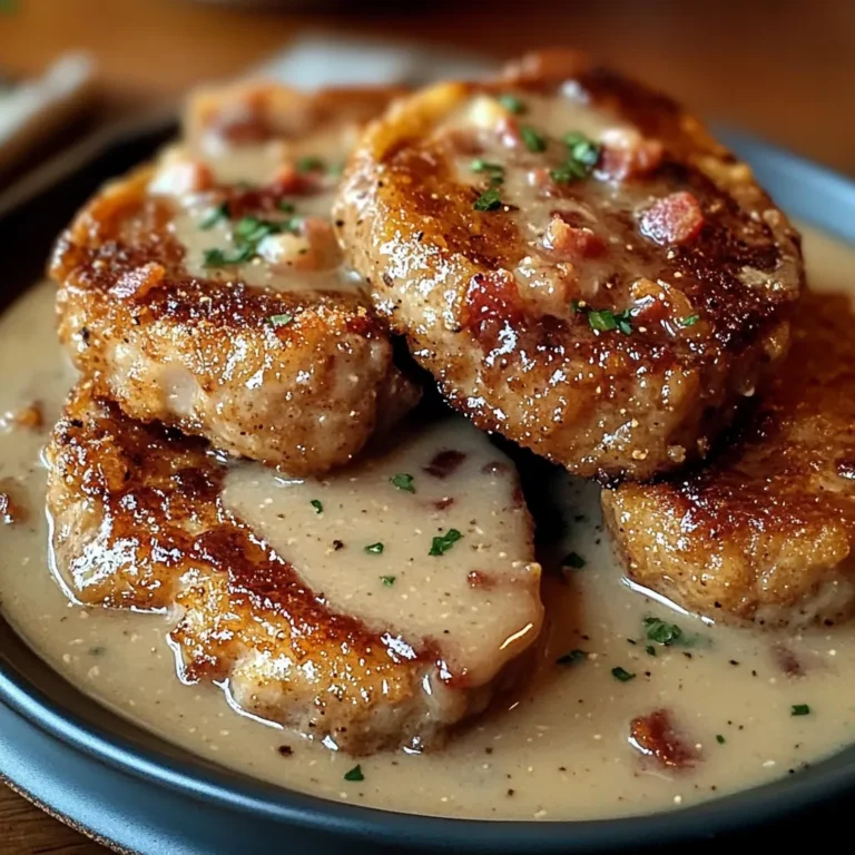 Country Fried Pork Chops with Bacon Gravy Recipe