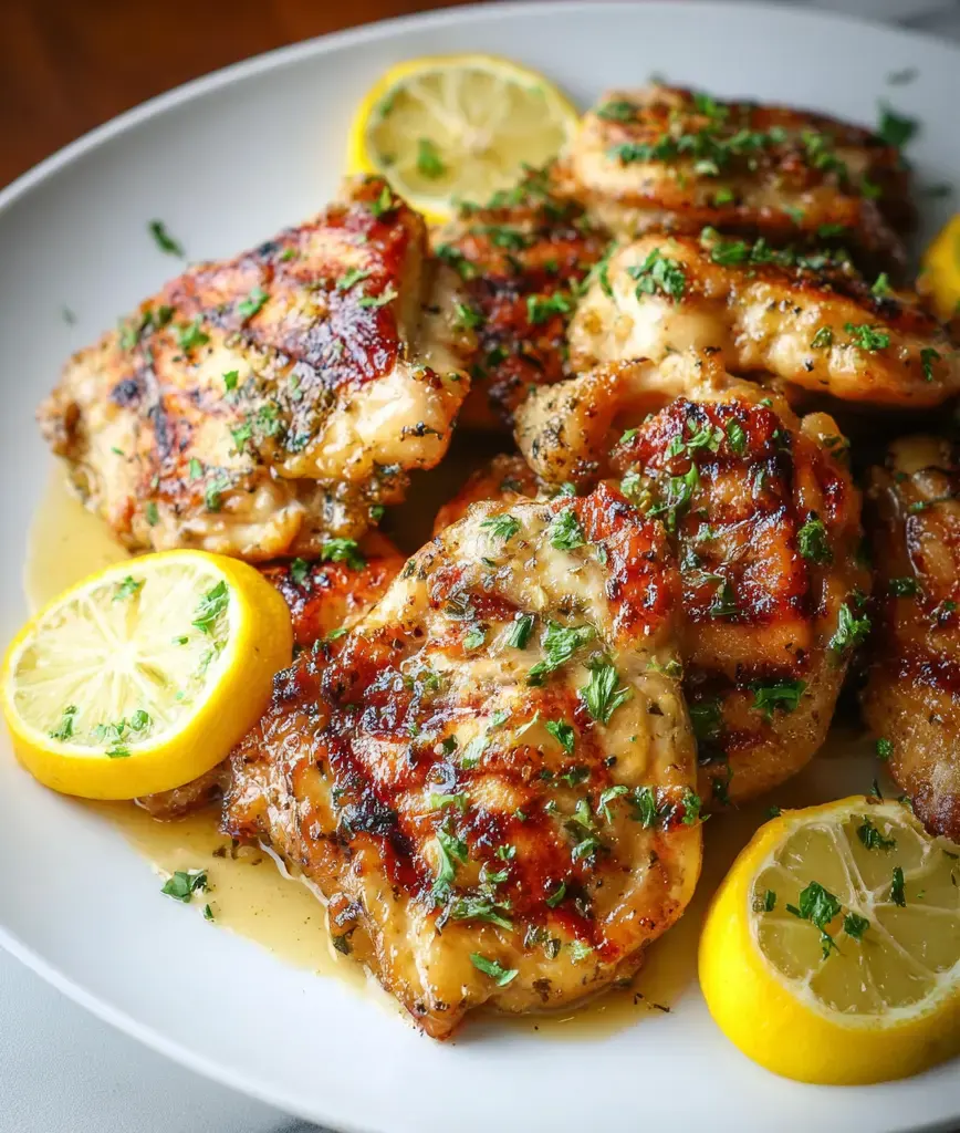 Garlic Lemon Chicken Thighs Recipe