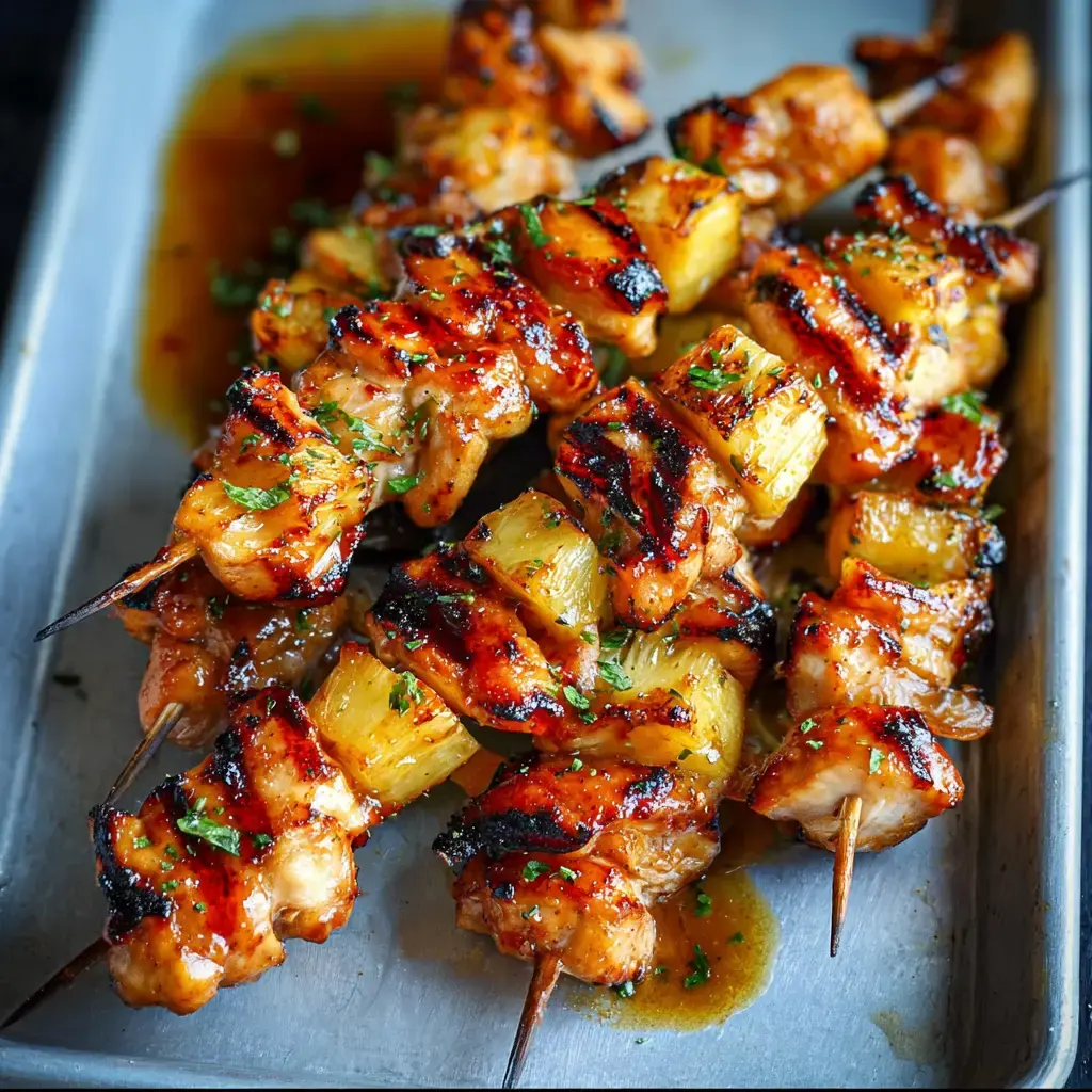 Pineapple Chicken Kabobs Recipe