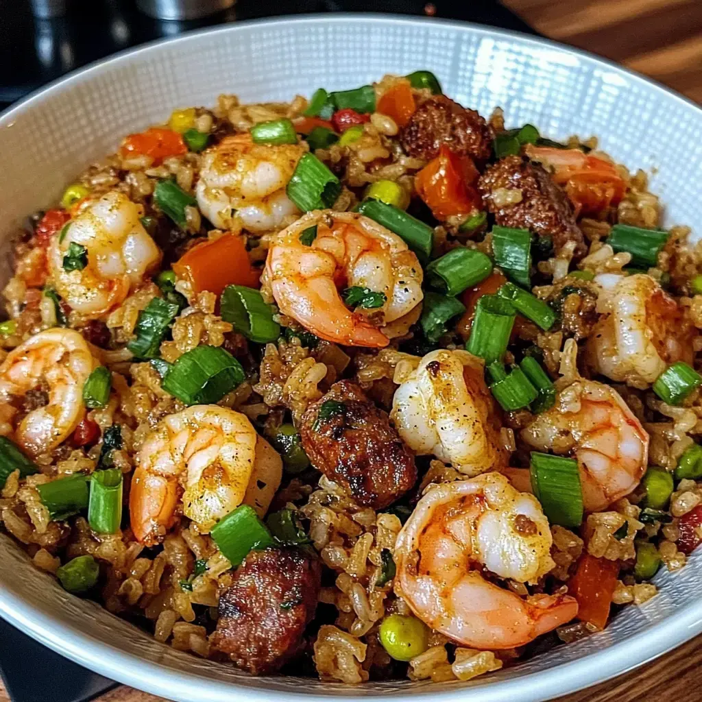 Shrimp Sausage Dirty Rice Recipe