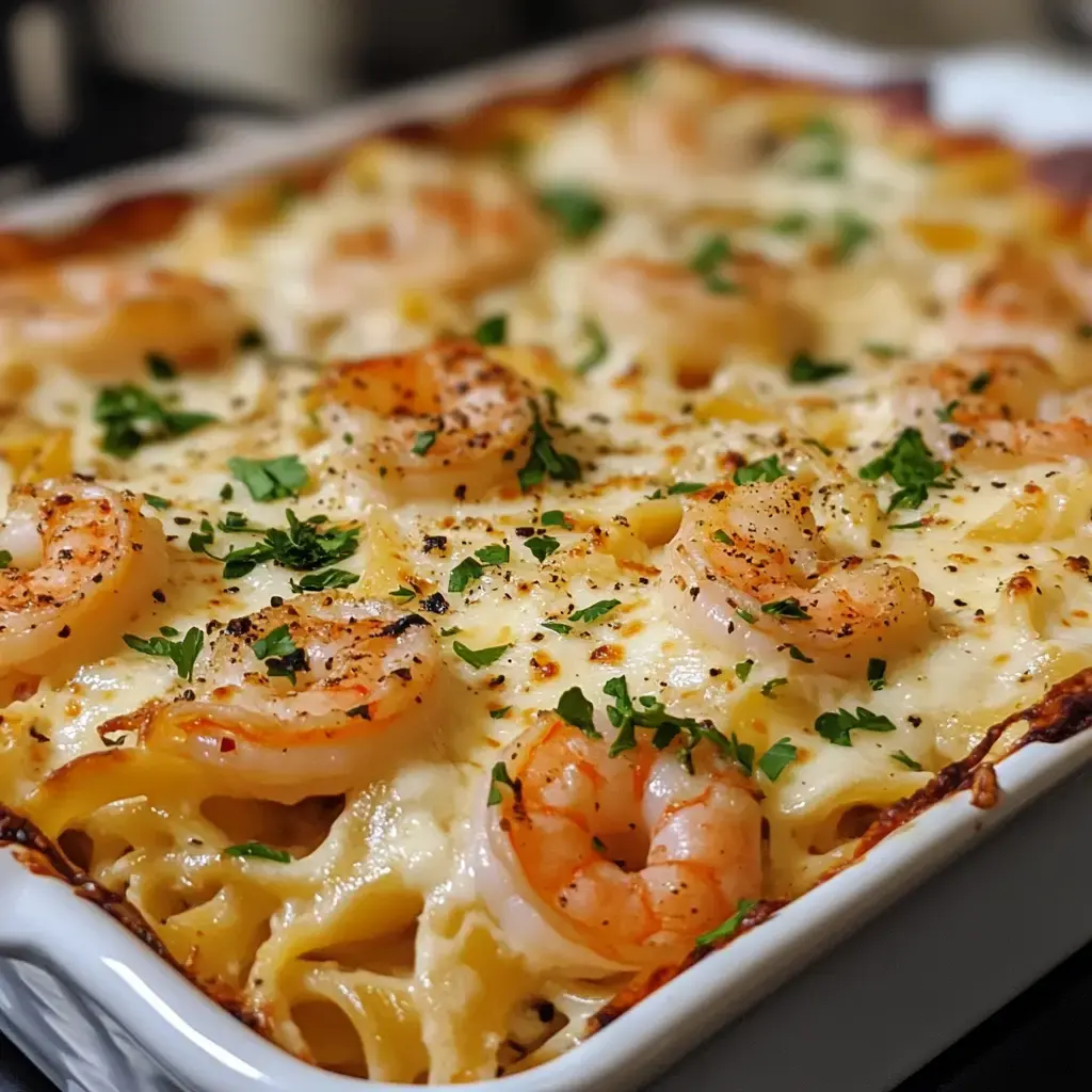 Shrimp Scampi Pasta Bake Recipe
