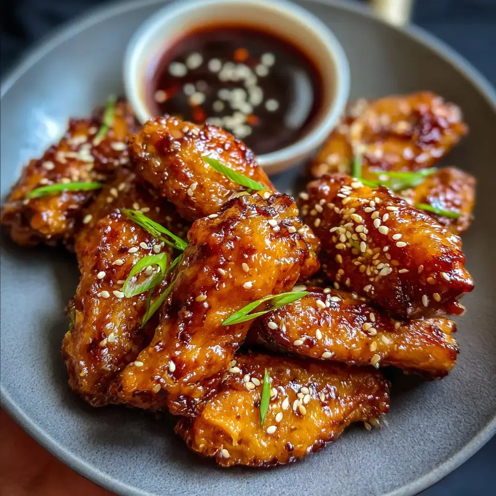 Sticky Honey Garlic Wings Recipe